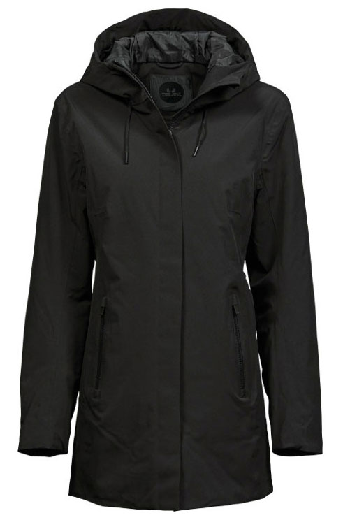TEE JAYS All Weather Parka, dame-Sort