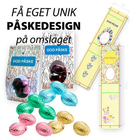 14 Stk. Luksus Æg, Påskeomslag, med eget design - 