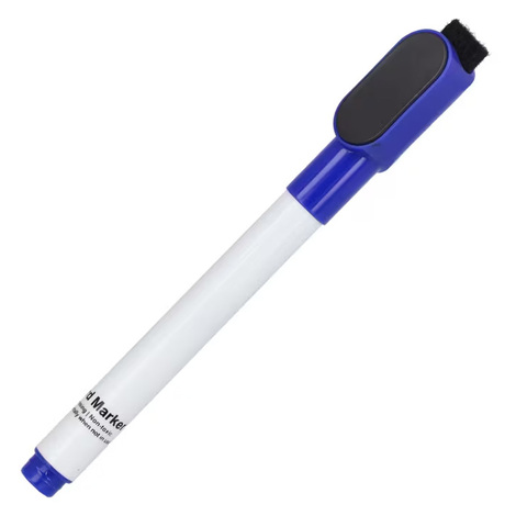 Whiteboard-markør med magnet og visker-Blå