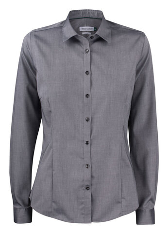 J. HARVEST & FROST GB01 Twill Skjorte - Dame - Grå