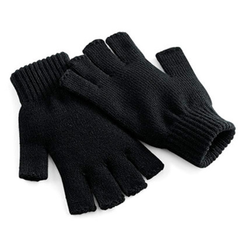Fingerløse handsker-Sort
