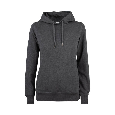 CLIQUE Premium OC Hoody Dame - Øko Bomuld-Mørkegrå