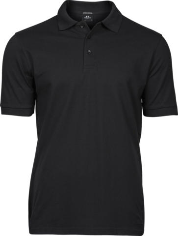 TEE JAYS Luxury Stretch Polo, Økologisk, herre-Sort
