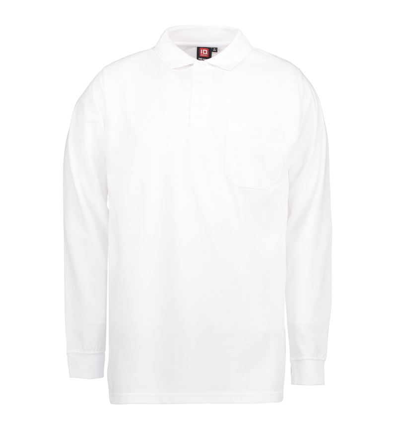 ID PRO Wear polo med lomme-Hvid