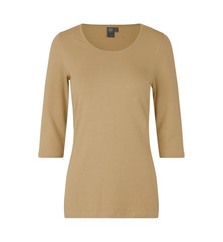 ID Stretch T-shirt ¾ ærmet, dame-Sand