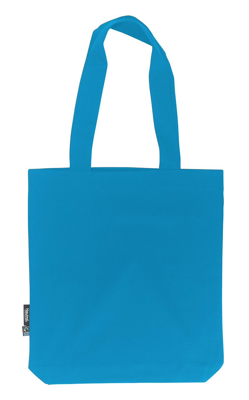 NEUTRAL Kraftig Mulepose, 100% Økologisk Fairtrade Bomuld-Turkis