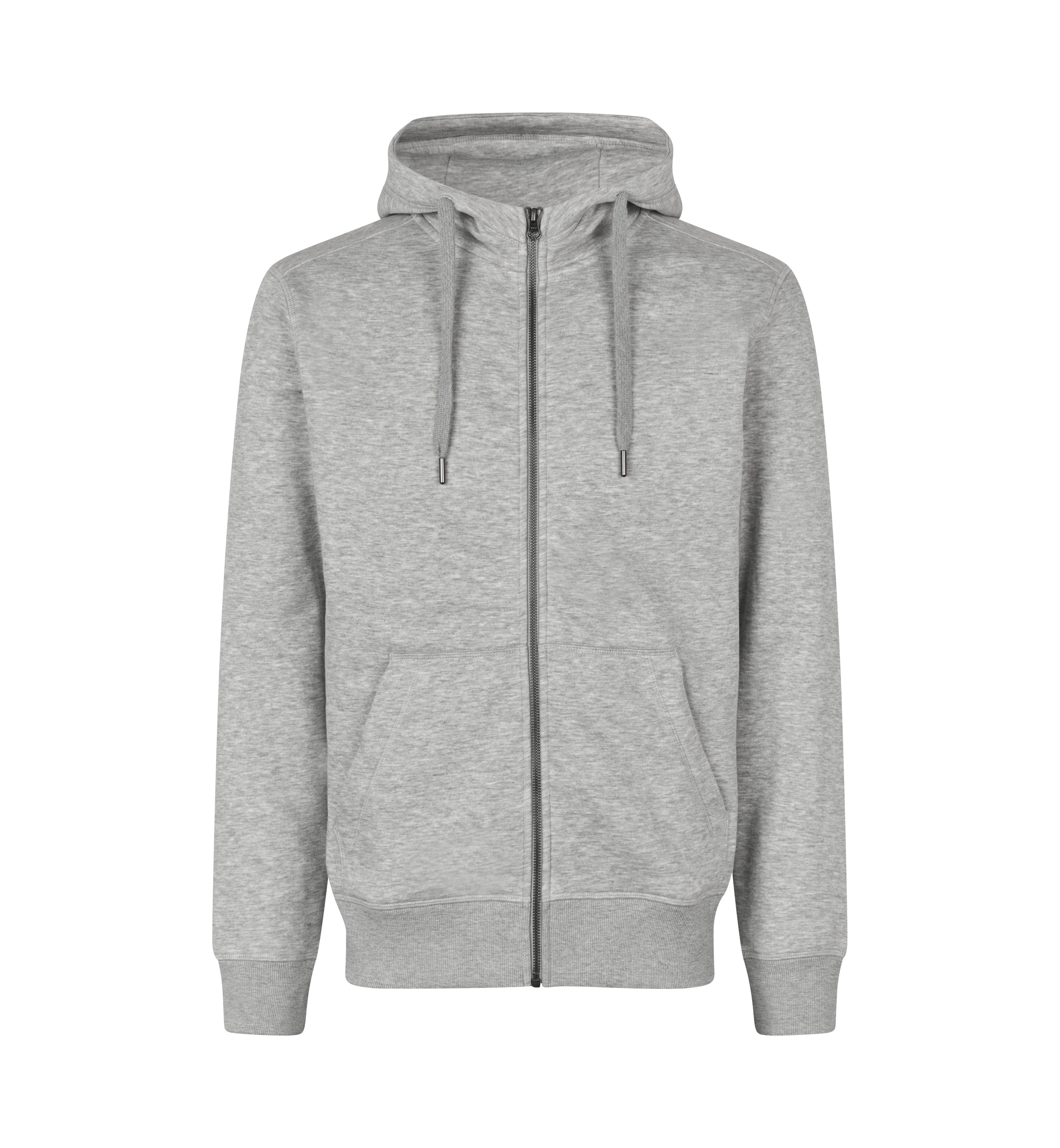 ID Core Full Zip Hoodie-Lysegrå