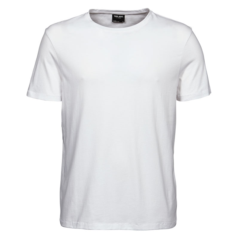 TEE JAYS Luxury T-shirt - Økologisk, herre-Hvid