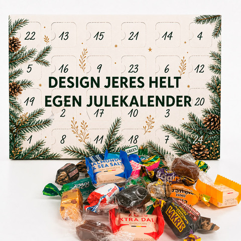 Julekalender A4 - Mix Blanding. KAMPAGNEPRIS VED BESTILLING SENEST 1/10 - 