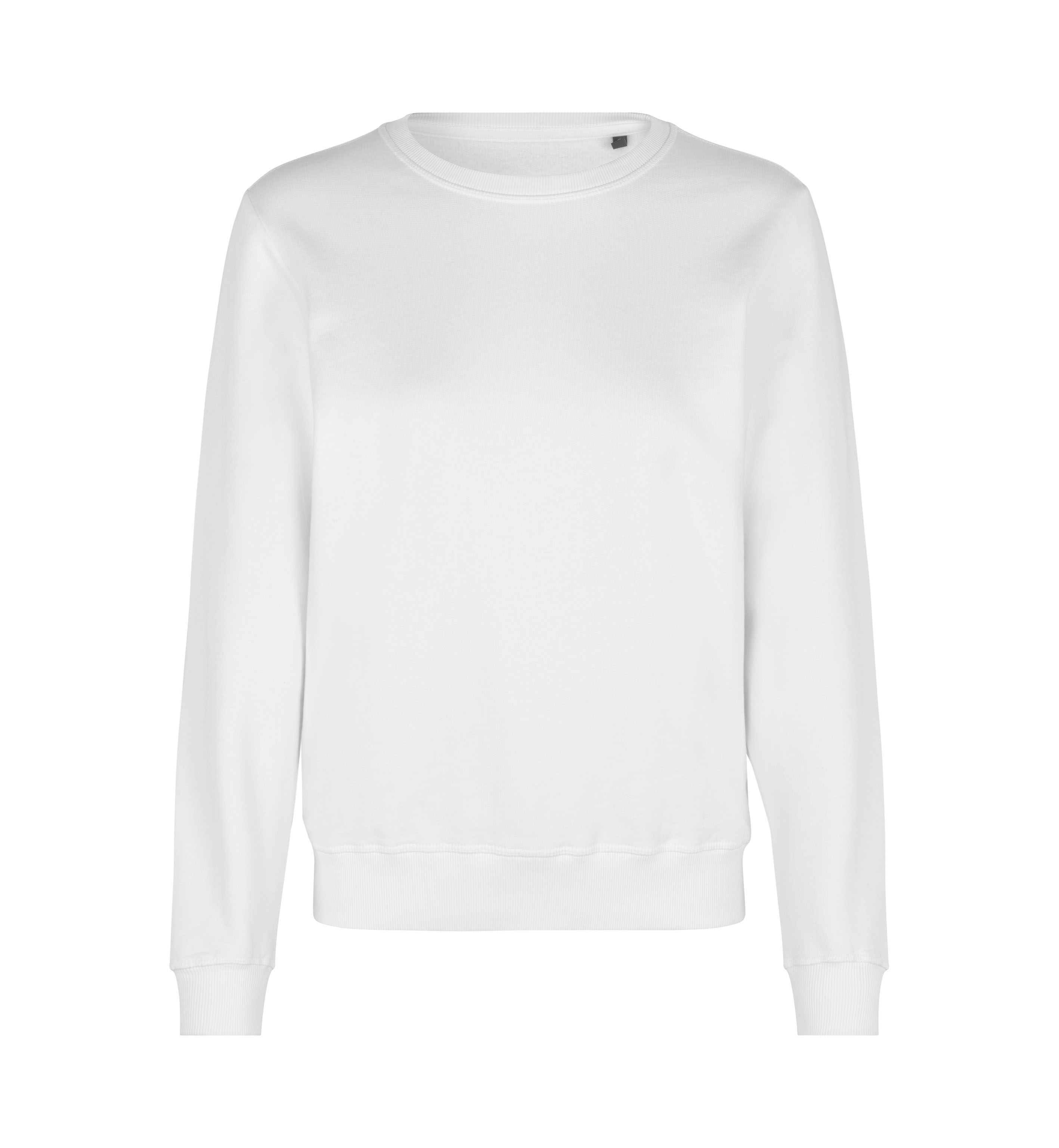ID Økologisk O-hals Sweatshirt, dame-Hvid