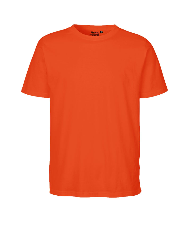 NEUTRAL Regular Unisex T-shirt, 100% Økologisk Fairtrade Bomuld-Orange