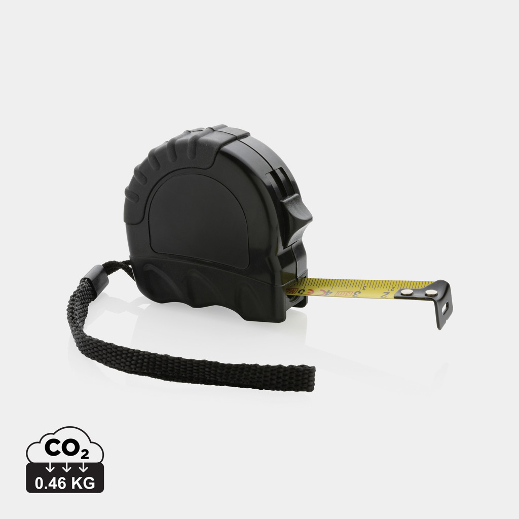 RCS 3M/16 mm målebånd i genanvendt plast-Sort