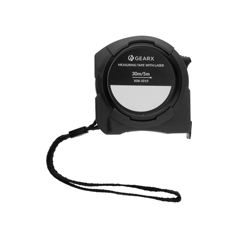 Gear X målebånd 5M, med 30M laser, sort-