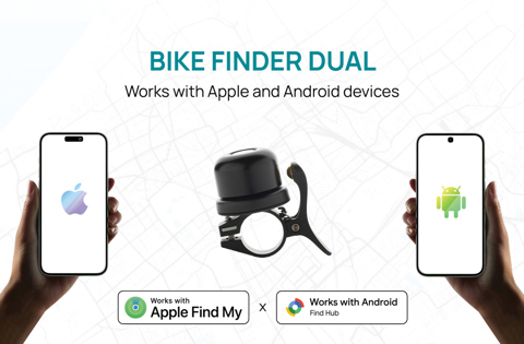 Bike finder Dual RCS cykelklokke med global sporing-