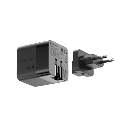 Urban Vitamin Mendocino 65W GaN oplader med udtrækkeligt kab-