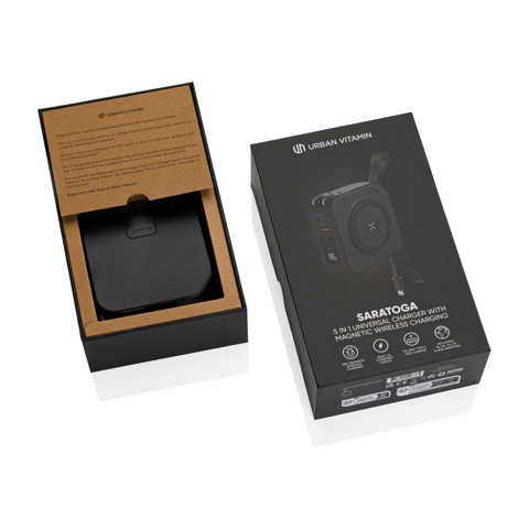 Urban Vitamin Saratoga 5 i 1 universaloplader-