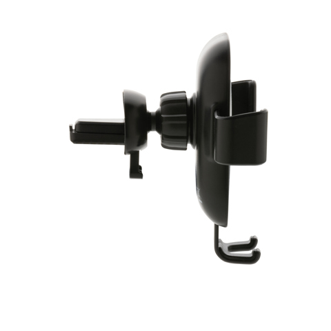 Bilholder med 10W trådløs opladning i RCS genbrugsplast-Sort