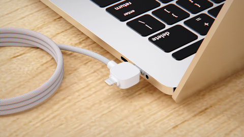 Urban Vitamin Stockton 65WRCS genanvendt TPE/PET magnetkabel-Hvid