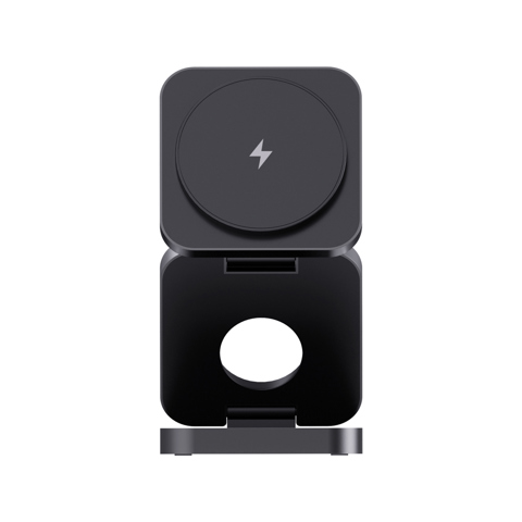 Terra RCS genanvendt aluminium foldbar 3 i 1 15W oplader-