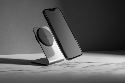 Terra aluminium 15W magnetisk trådløs telefonholder-