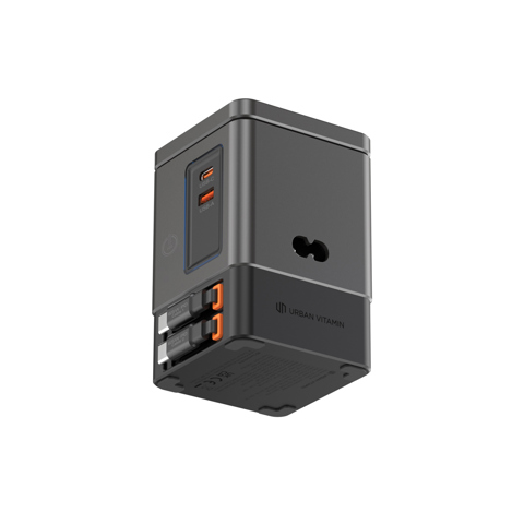 Urban Vitamin Sacramento 105W GAN oplader med udtrækskabel-