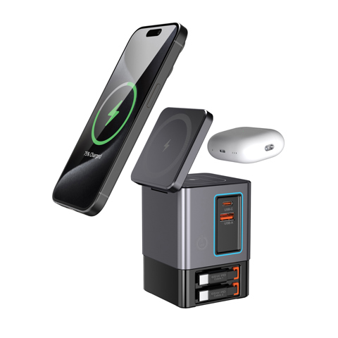 Urban Vitamin Sacramento 105W GAN oplader med udtrækskabel-