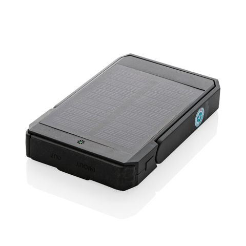 Skywave 5000 mAh 10W trådløs solcelle powerbank i RCS rplast-