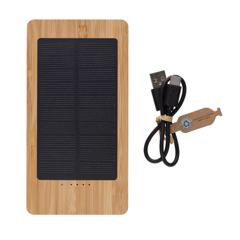 Sunwick 10.000 mAh bambus solar Powerbank-