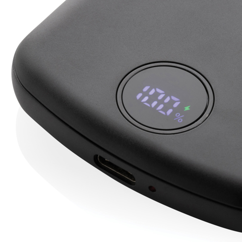 MagBoost RCS magnetisk 5000 mah powerbank i genanvendt plast-Sort