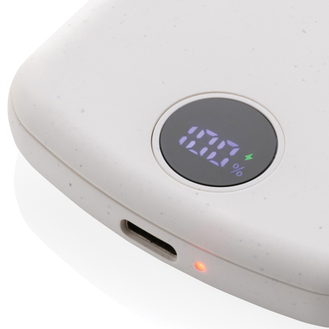 MagBoost RCS magnetisk 5000 mah powerbank i genanvendt plast-Hvid