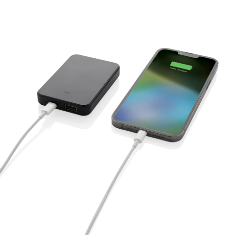 Boostcore RCS powerbank i genanvendt plast 5.000 mAh med USB-