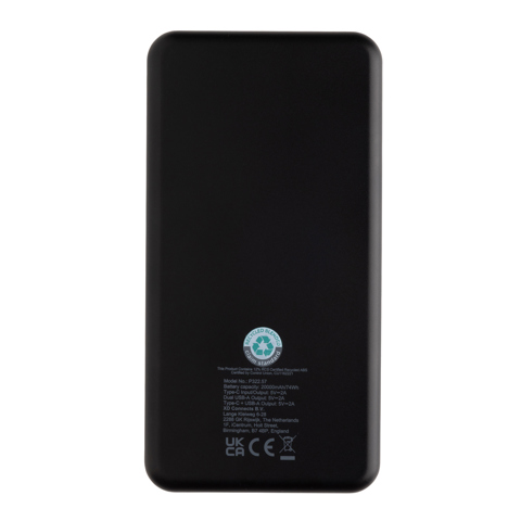 Boostcore RCS powerbank i genanvendt plast 20.000 mAh-