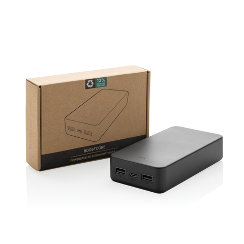Boostcore RCS powerbank i genanvendt plast 20.000 mAh-