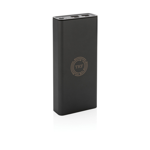 Terra 20W/20.000 mAh powerbank, RCS genanvendt aluminium-Grå