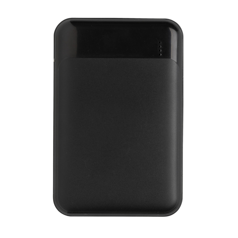 10.000 mAh powerbank i RCS standard genavendt plast-Sort