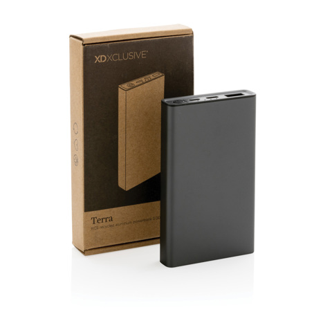 Terra RCS powerbank i genbrugsaluminium 5.000 mAh-