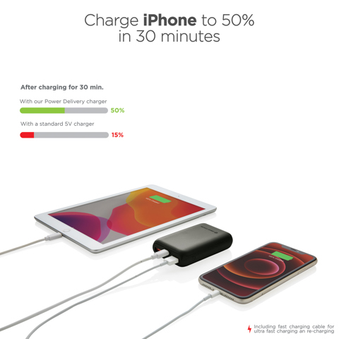 Urban Vitamin Alameda 10.000 mAh 18W PD powerbank-Sort