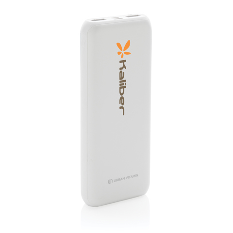Urban Vitamin Pasadena 20.000 mAh 18W PD powerbank-Hvid