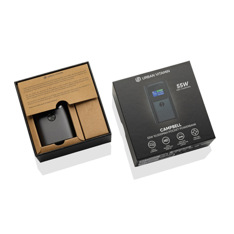 Urban Vitamin Campbell 55W 10.000mAh lomme powerbank-