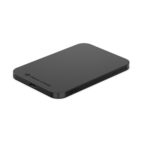Urban Vitamin Burbank RCS plast/alu 3.000 mAh powerbank-Sort