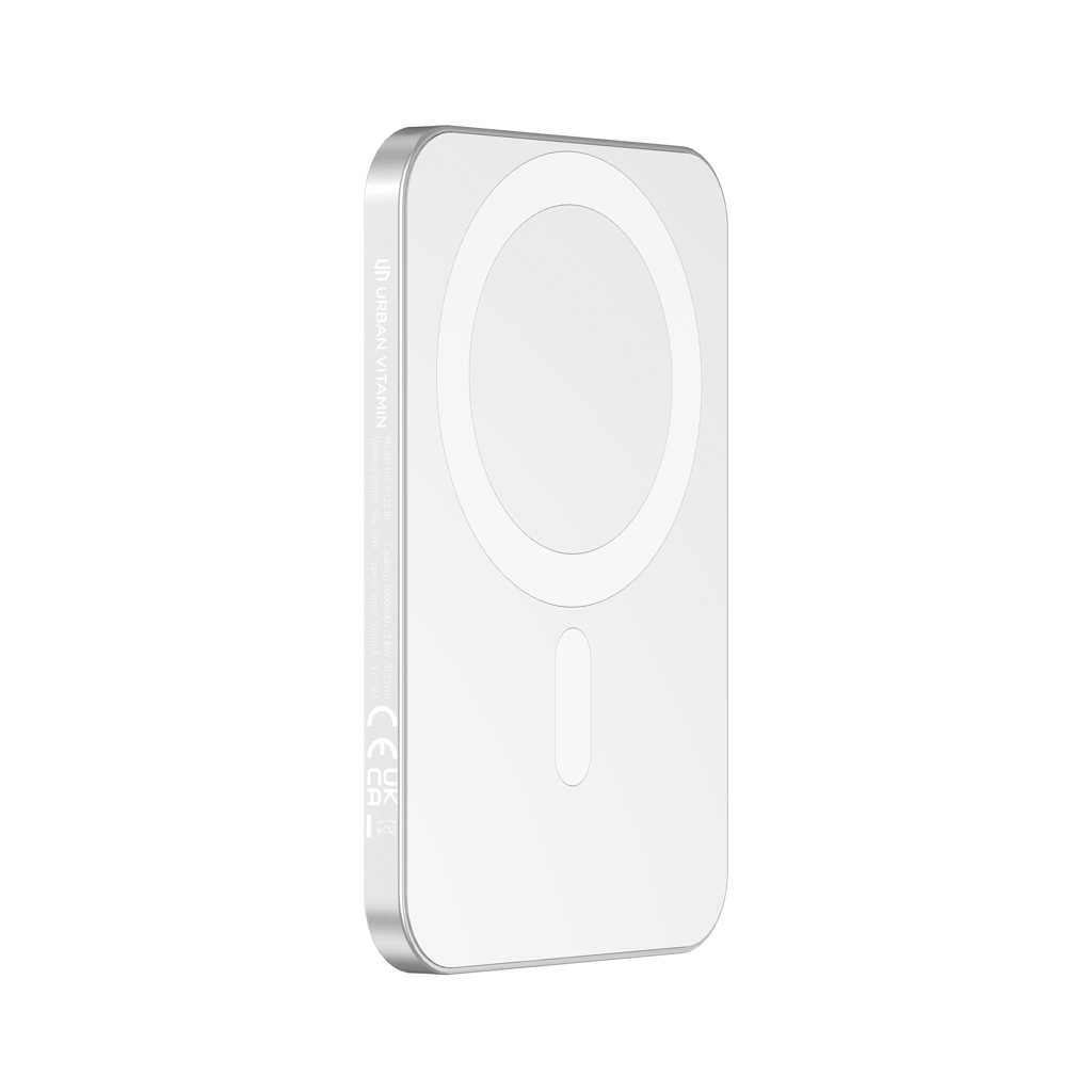 Urban Vitamin Burbank RCS plast/alu 3.000 mAh powerbank-Hvid