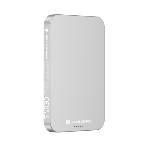 Urban Vitamin Richmond RCS plast/alu 5.000 mAh powerbank-Hvid