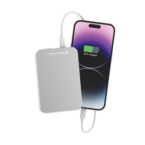 Compton RCS genbrugsplast/aluminium 10.000 mAh powerbank-Hvid