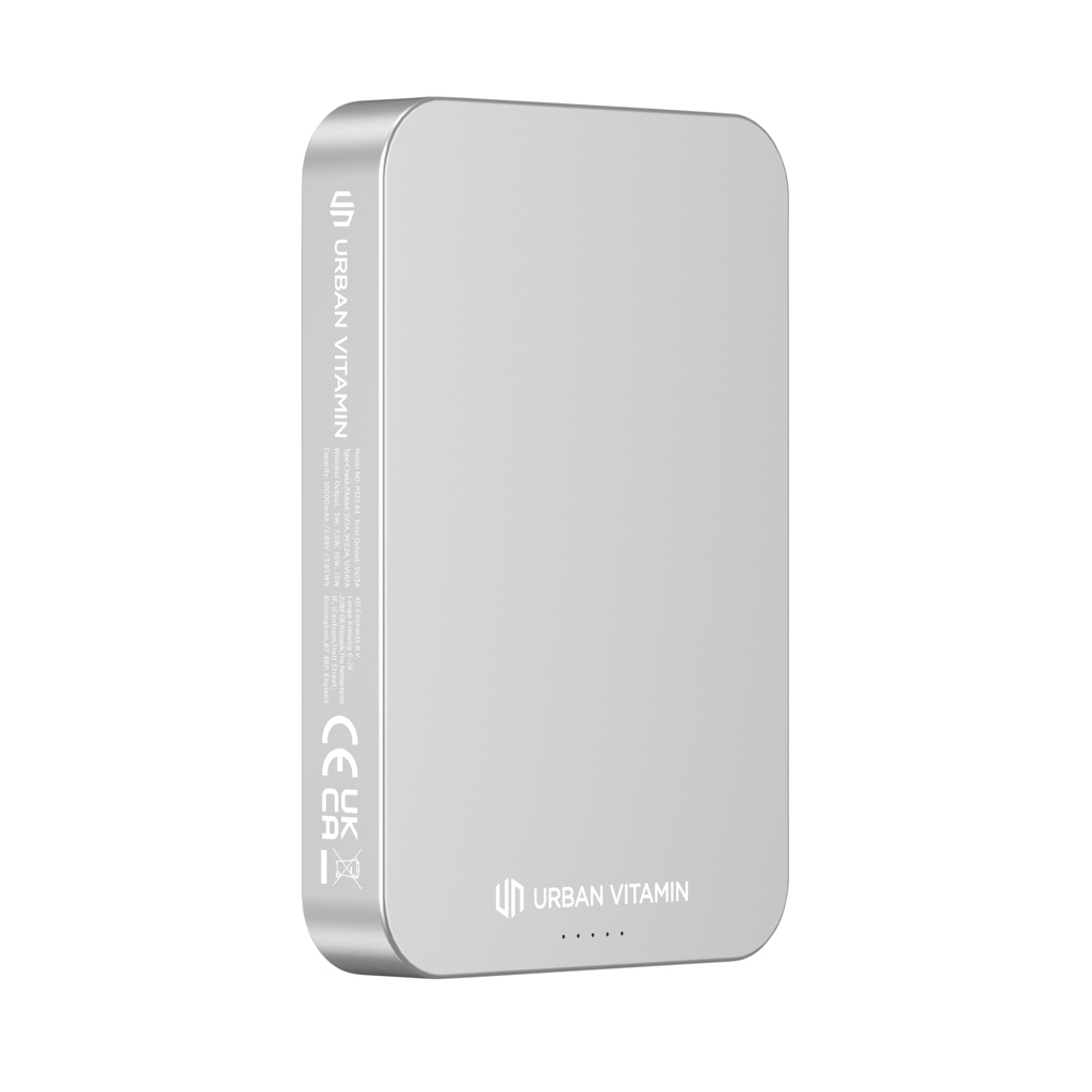 Compton RCS genbrugsplast/aluminium 10.000 mAh powerbank-Hvid