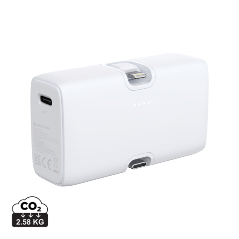 Urban Vitamin Los Angeles 20W PD powerbank i RCS plast-Hvid