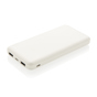 High Density 10.000 mAh lomme powerbank - BSCI - Hvid