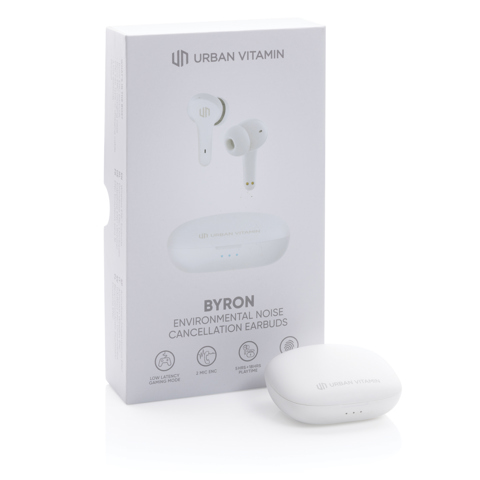 Urban Vitamin Byron ENC øretelefoner-Hvid