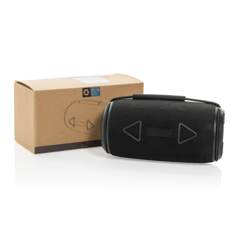 Prisma 16W højttaler i RCS genanvendt plast IPX 4 vandtæt-Sort