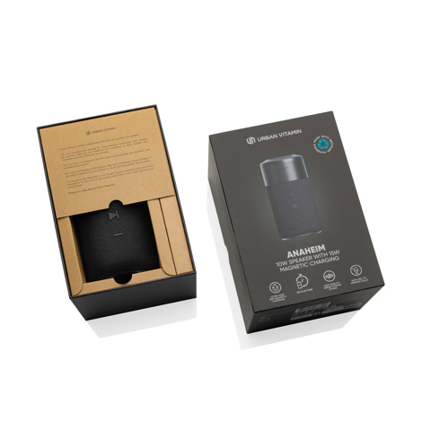 Urban Vitamin Anaheim 10W højttaler/15W oplader RCS RPET/ABS-
