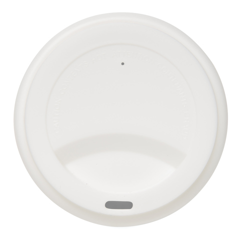 Genbrugelig dobbeltvægget kaffekop, 300 ml.-Hvid